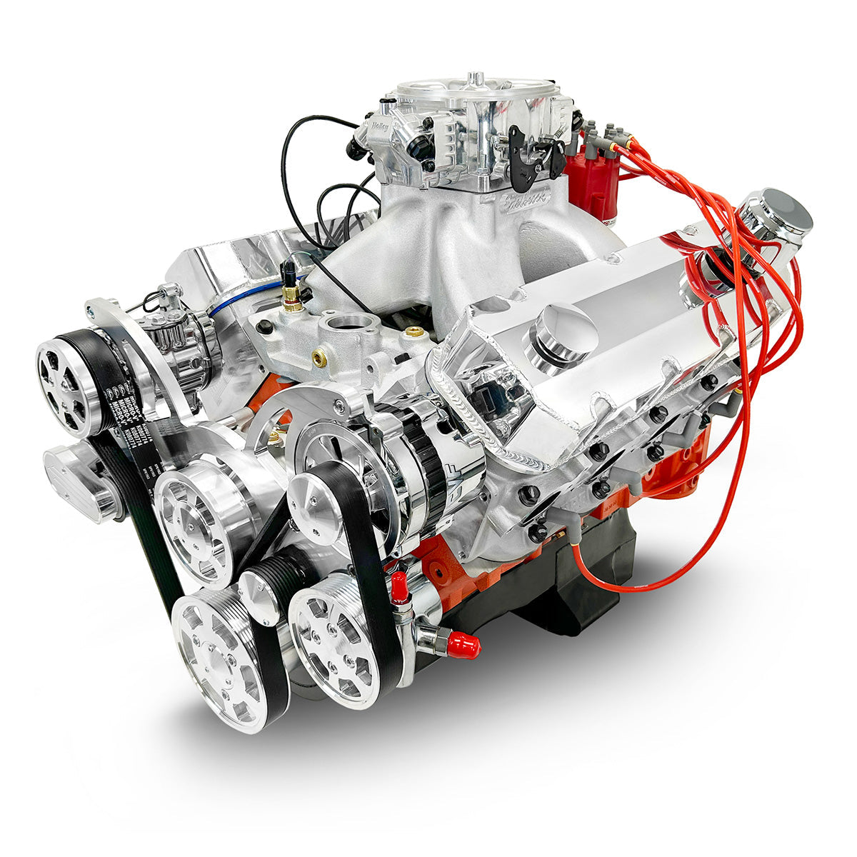 New BluePrint Big Block GM 632 c.i. Proseries Crate Engine - Dressed longblock w/ carb and pulley kit - PS6320CTFK